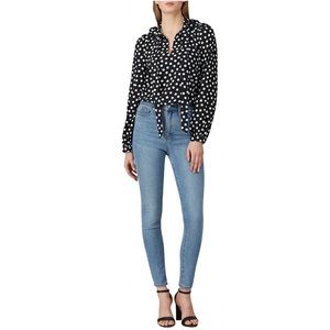 Kate Spade Black and White Polka Dot Blouse
